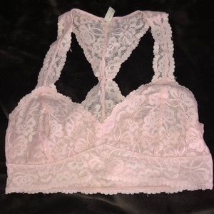 Free People Pink Lace Bralette